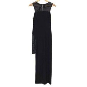 Guess Asymmetrical Sequin Evening Prom Maxi Dress